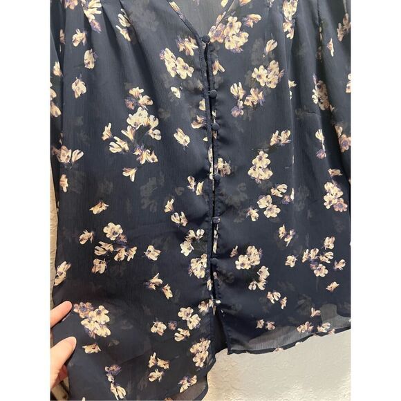 Liz Claiborne Floral Blouse Woman’s Size 3X - Picture 4 of 9